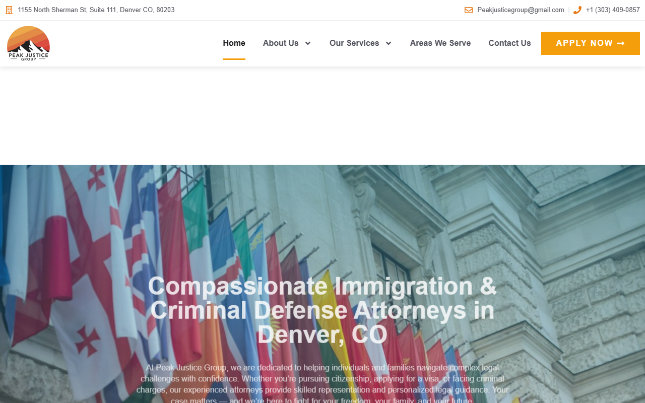 303peakjustice.com screenshot