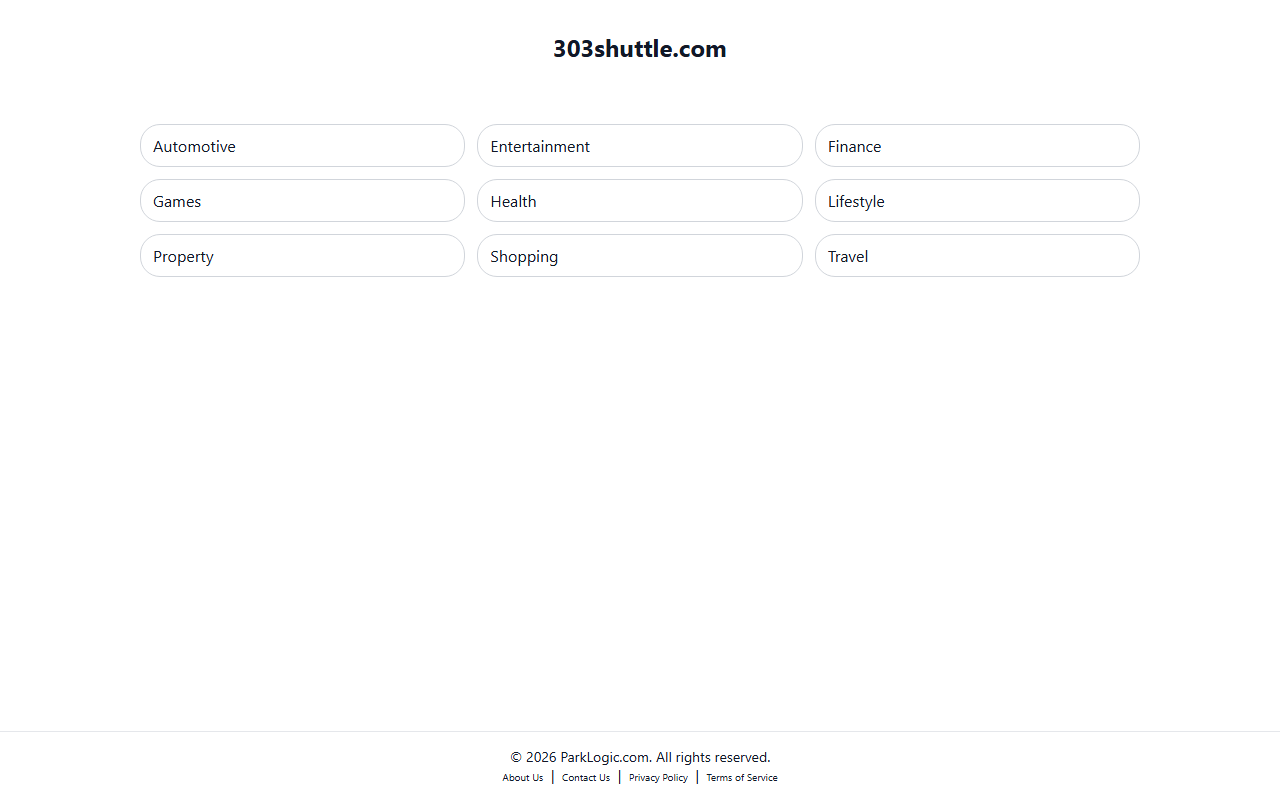 303shuttle.com screenshot