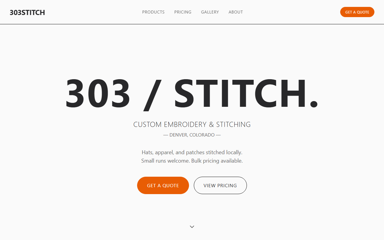 303stitches.com screenshot