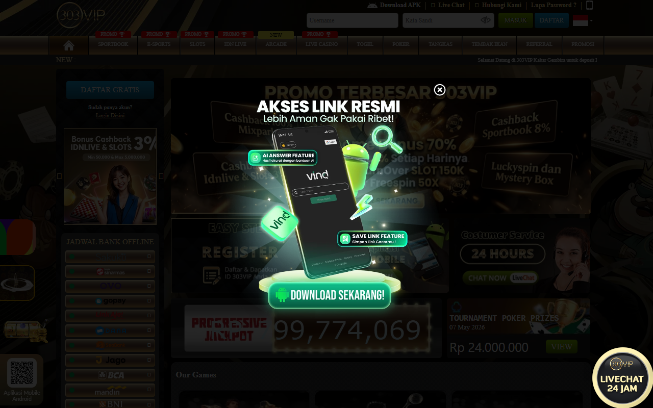 303vipasia.com screenshot