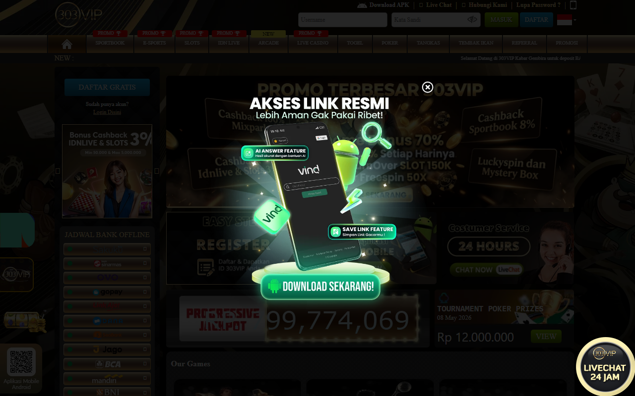303vipeuro.com screenshot