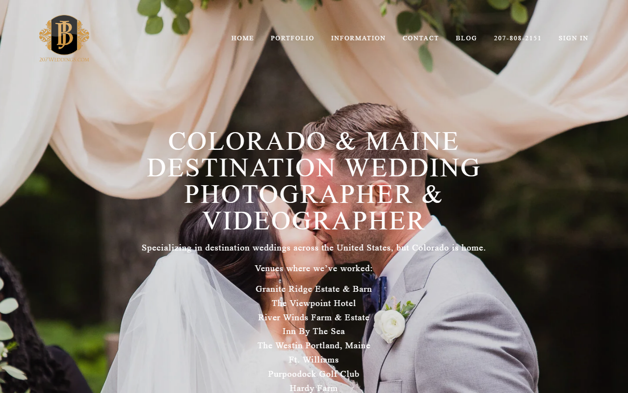 303weddings.com screenshot