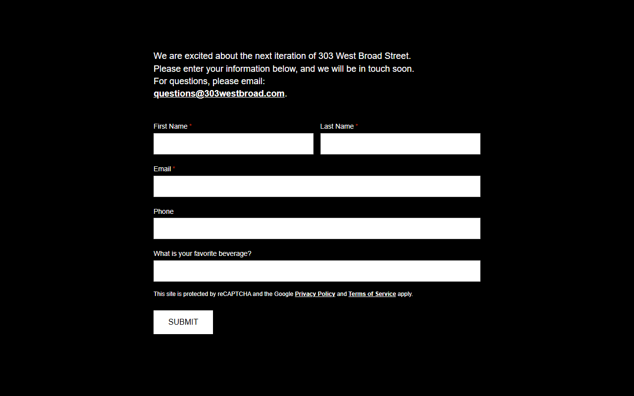 303westbroad.com screenshot
