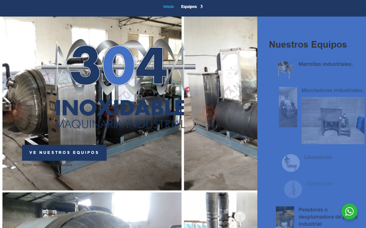 304inoxidablegt.com screenshot