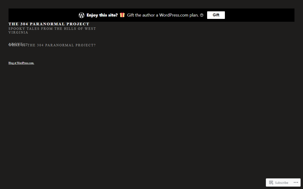 304paranormal.com screenshot