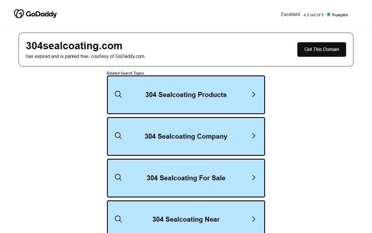 304sealcoating.com screenshot