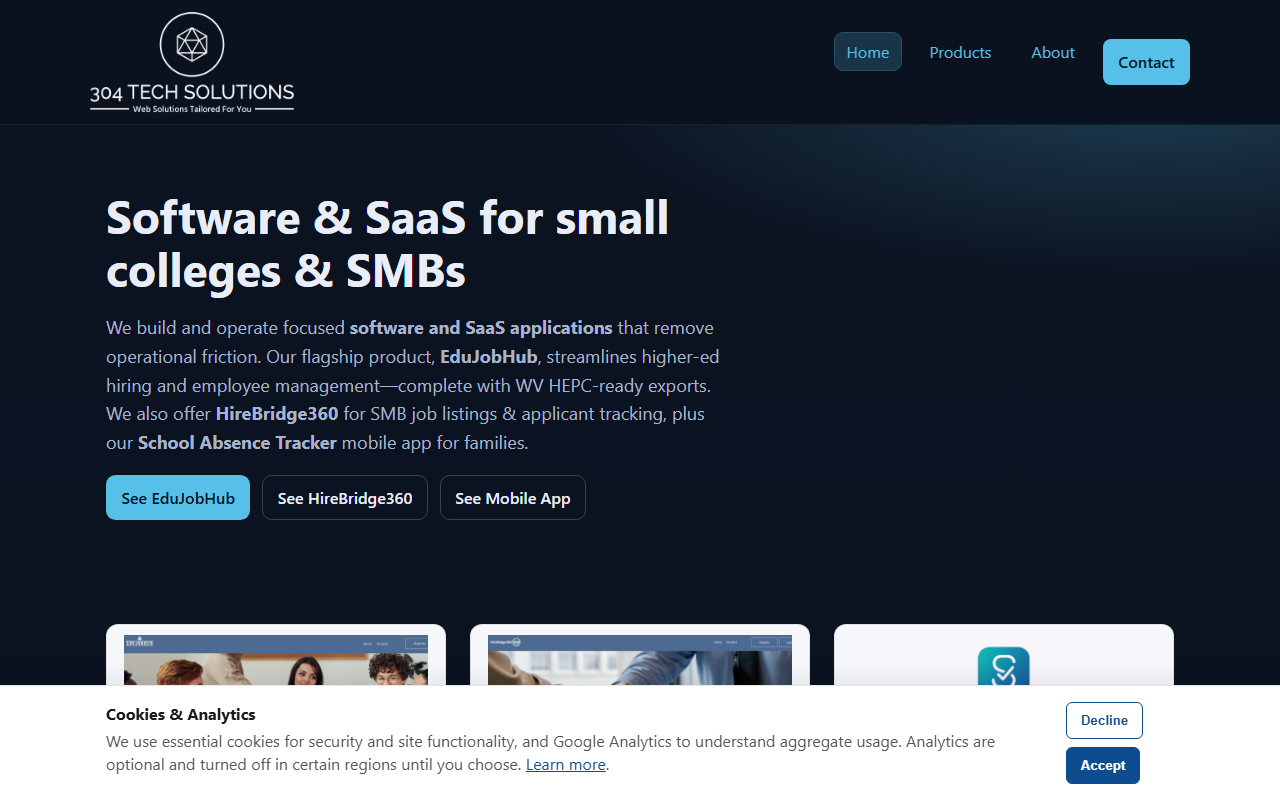 304techsolutions.com screenshot