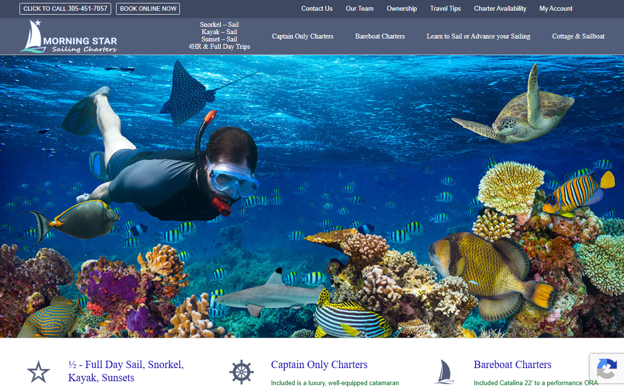305-sailing.com screenshot