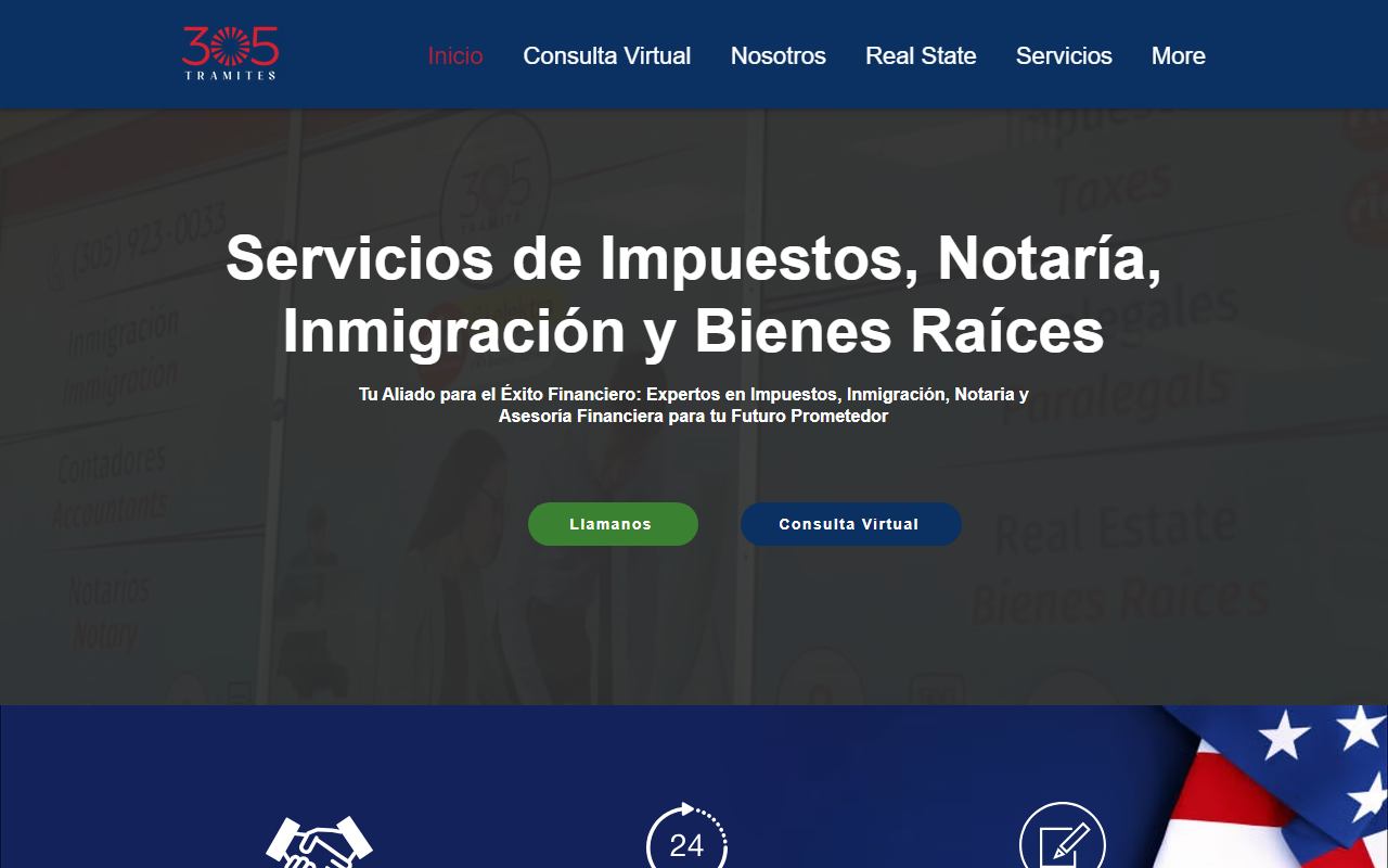 305-tramite.com screenshot