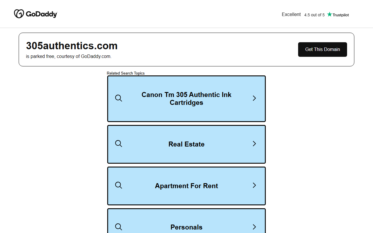 305authentics.com screenshot
