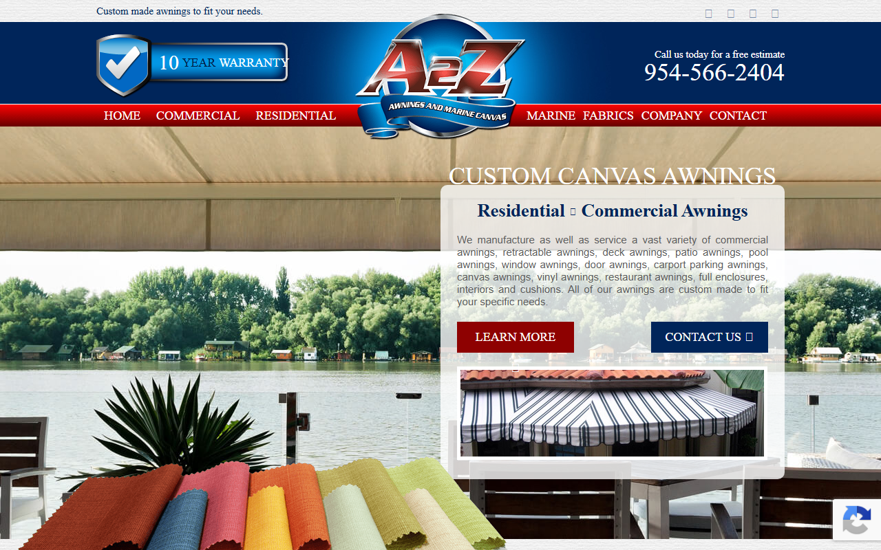 305awnings.com screenshot