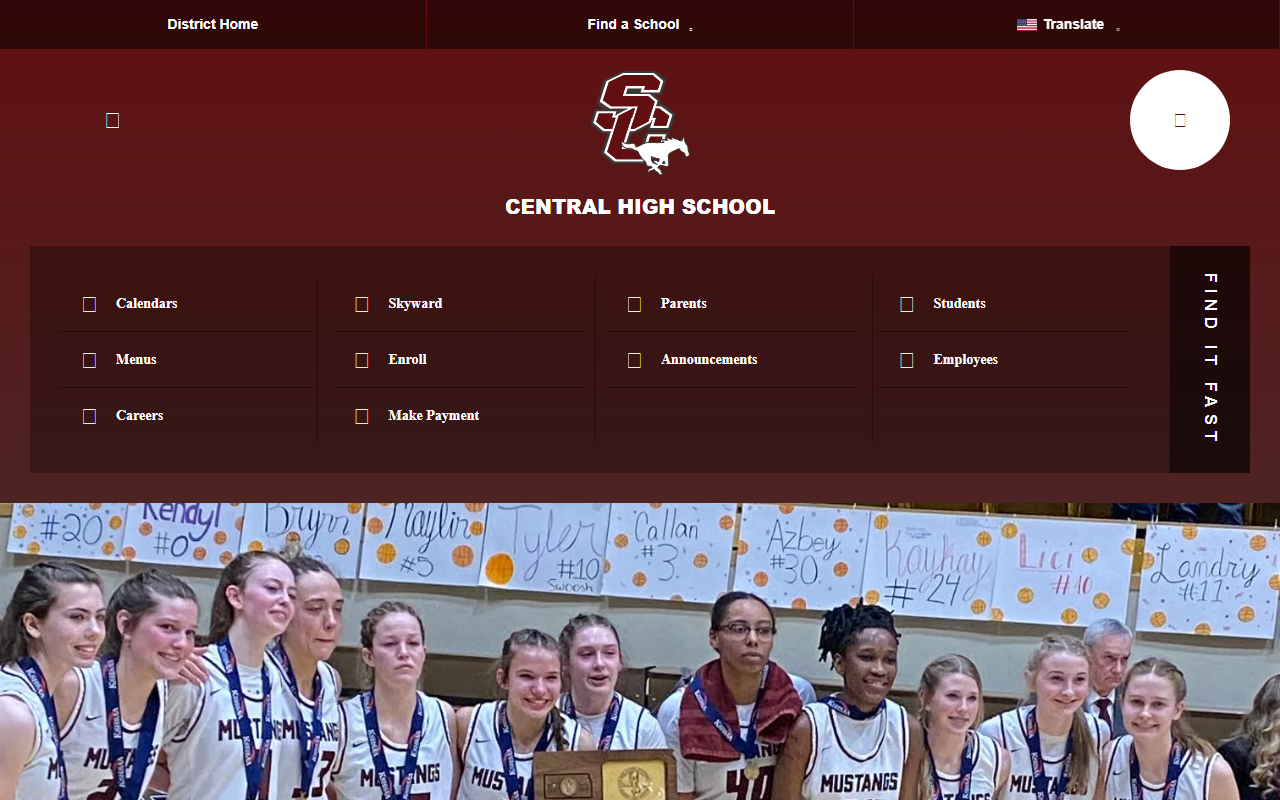305centralhigh.com screenshot