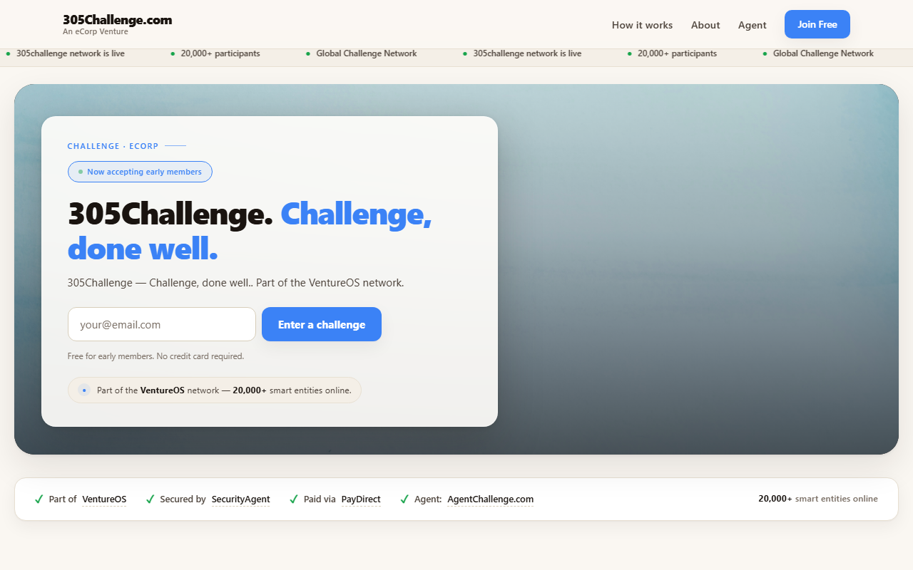 305challenge.com screenshot