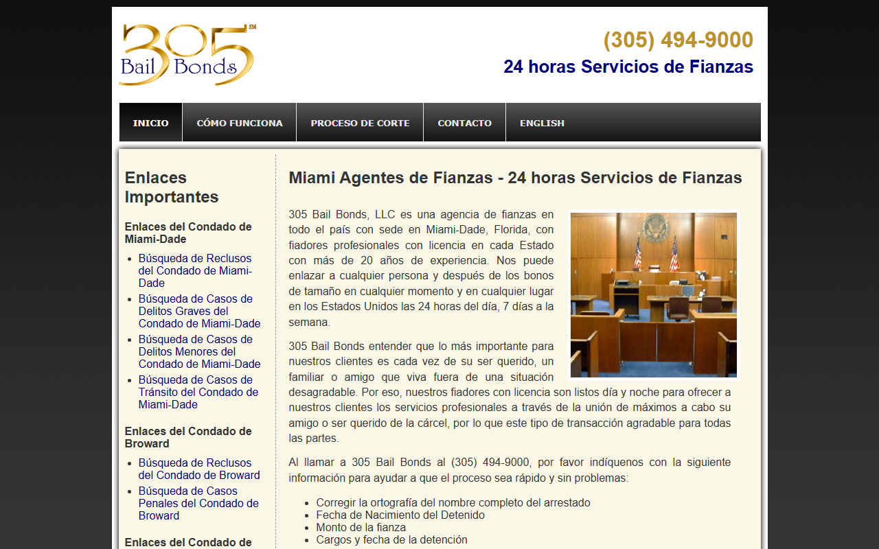 305fianzas.com screenshot