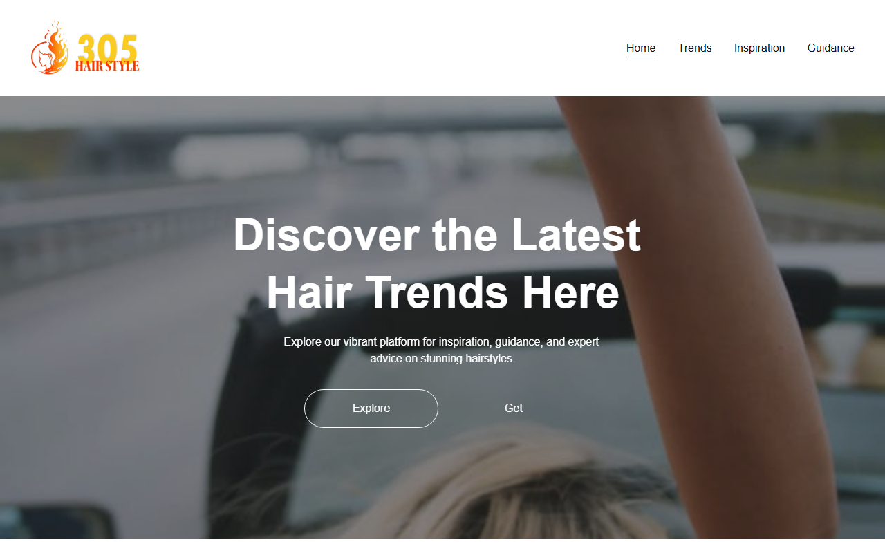 305hairstyle.com screenshot
