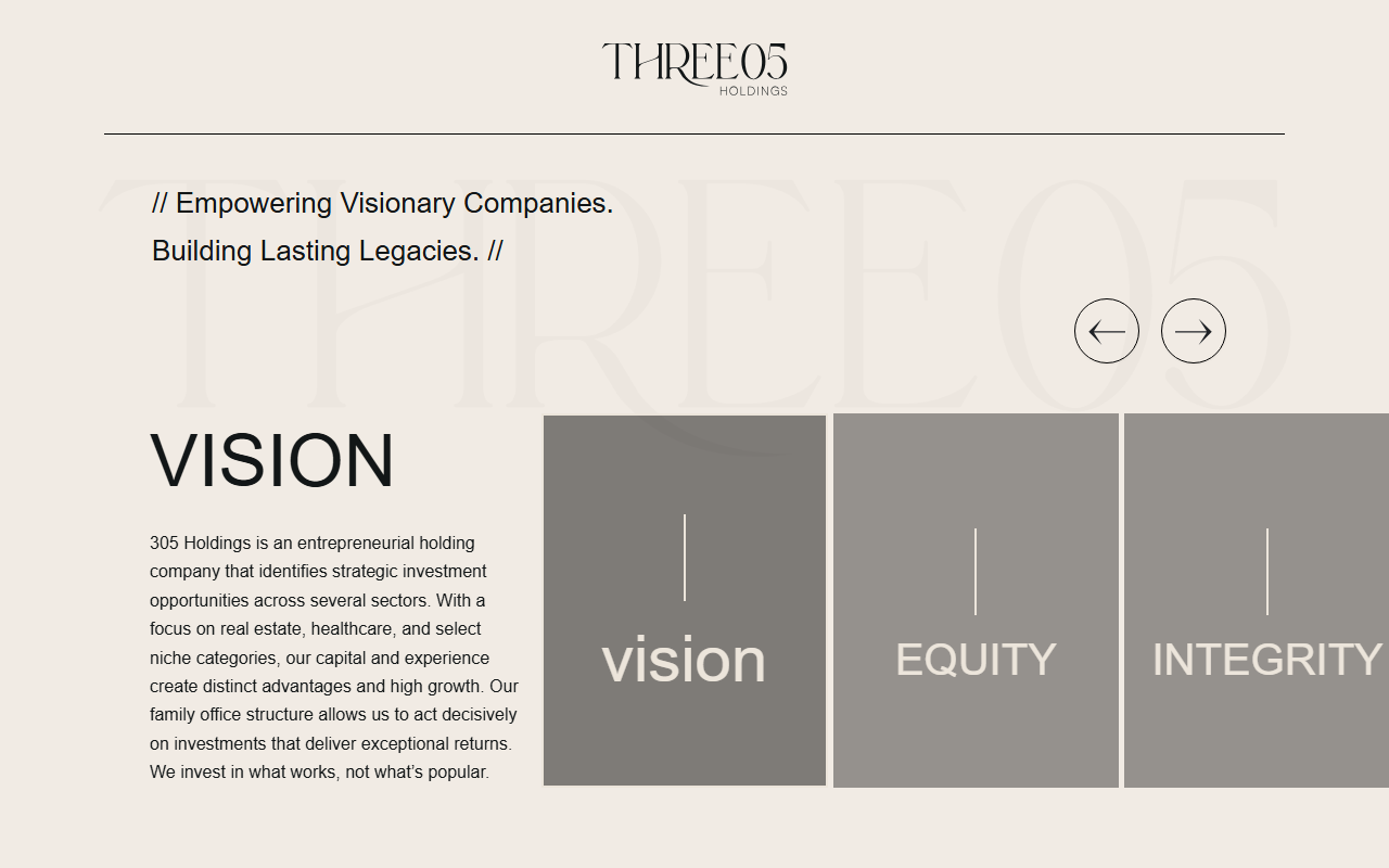 305holdings.com screenshot