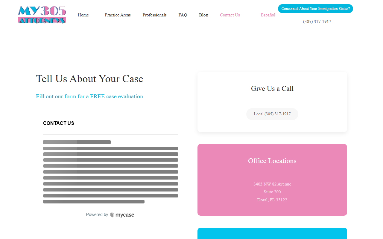 305hurtlawyer.com screenshot