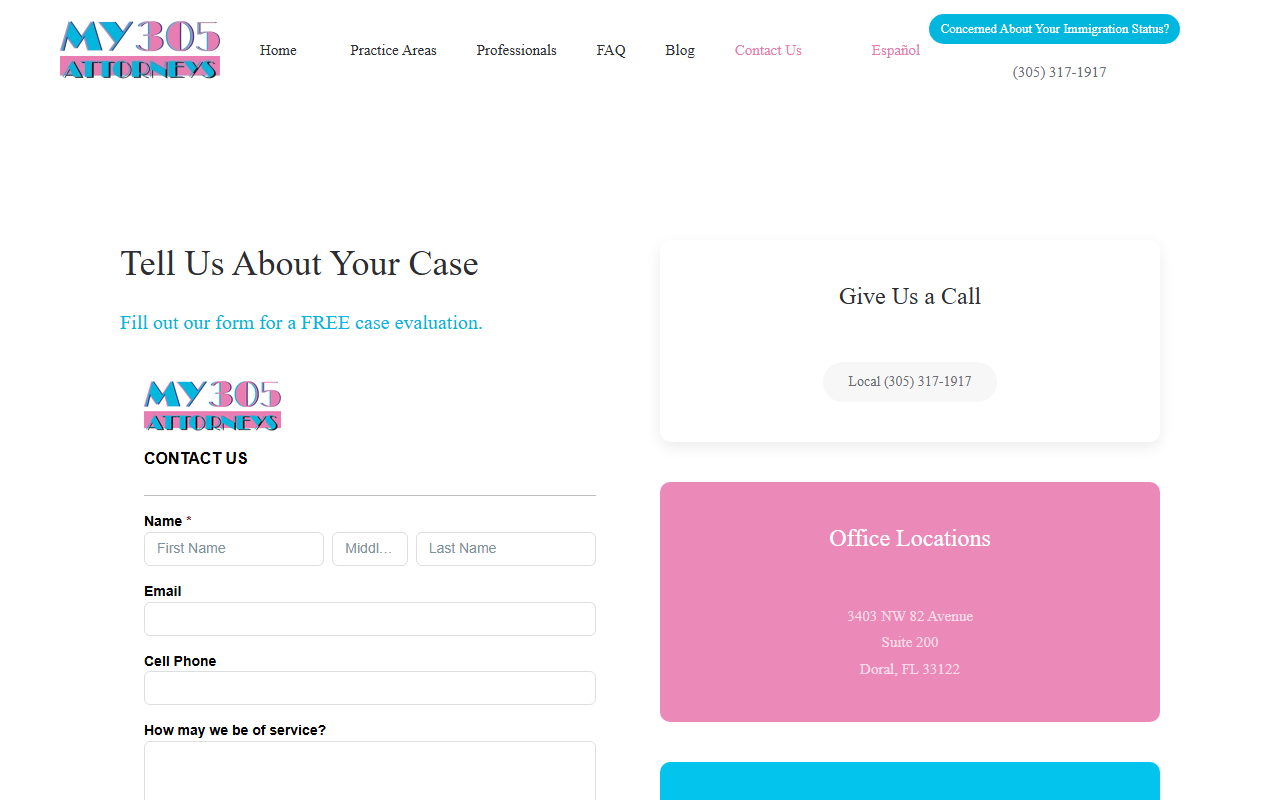 305immigration.com screenshot