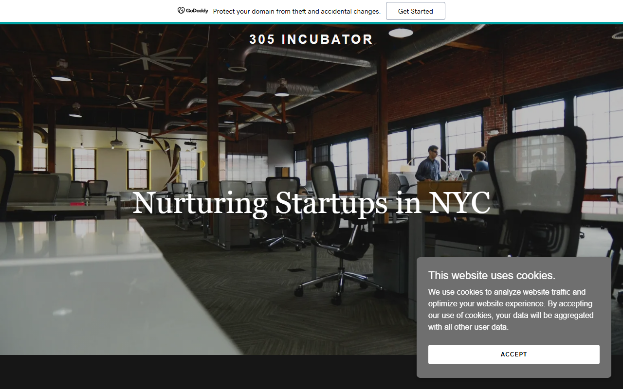 305incubator.com screenshot