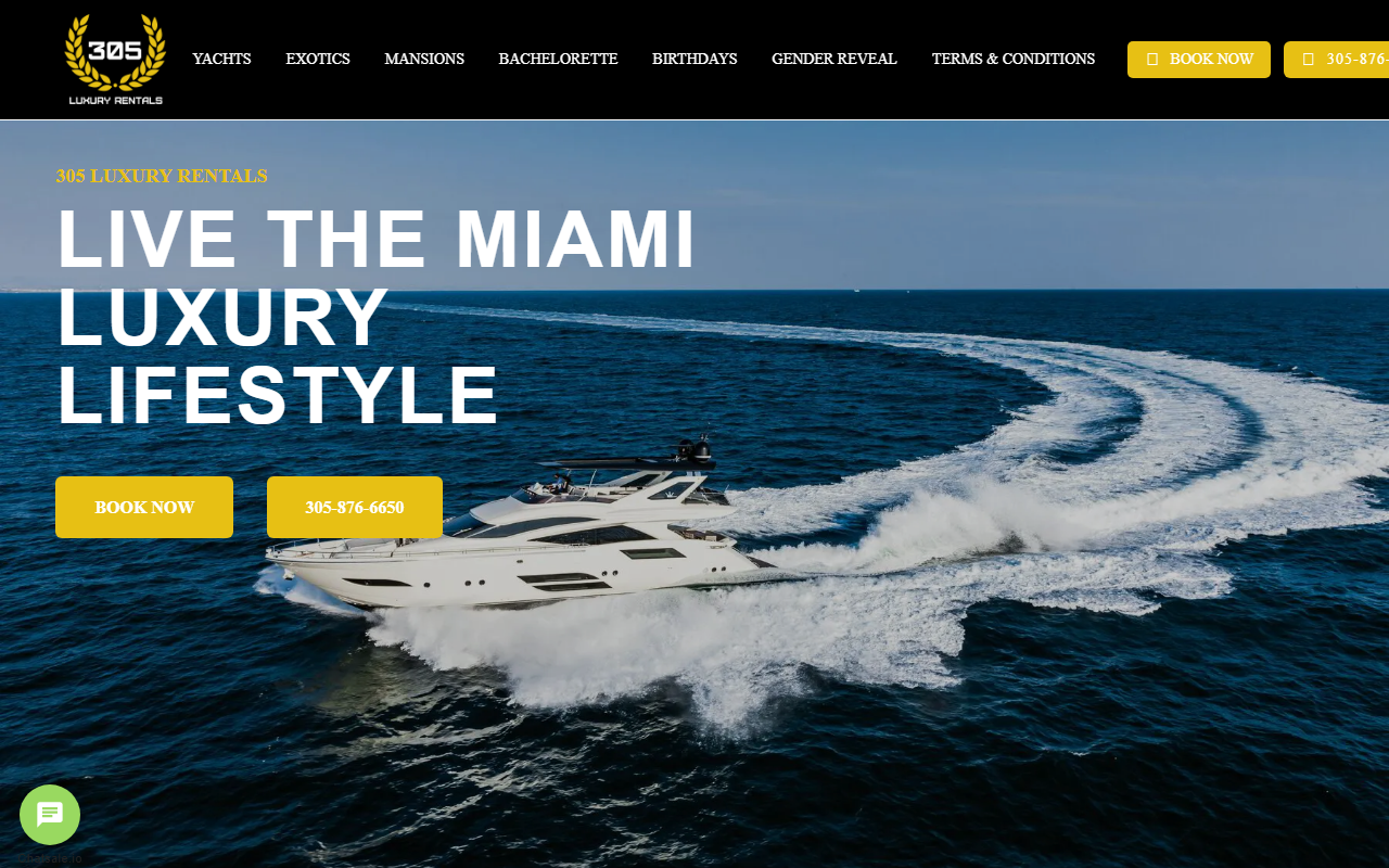 305luxuryrentals.com screenshot