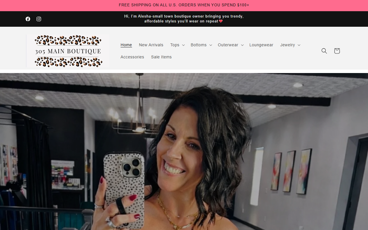 305mainboutique.com screenshot