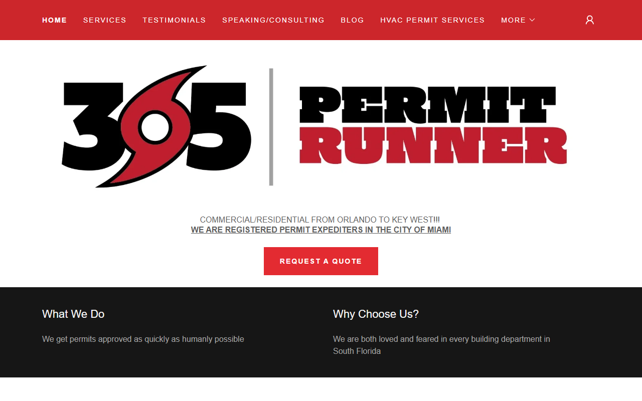 305permitrunner.com screenshot