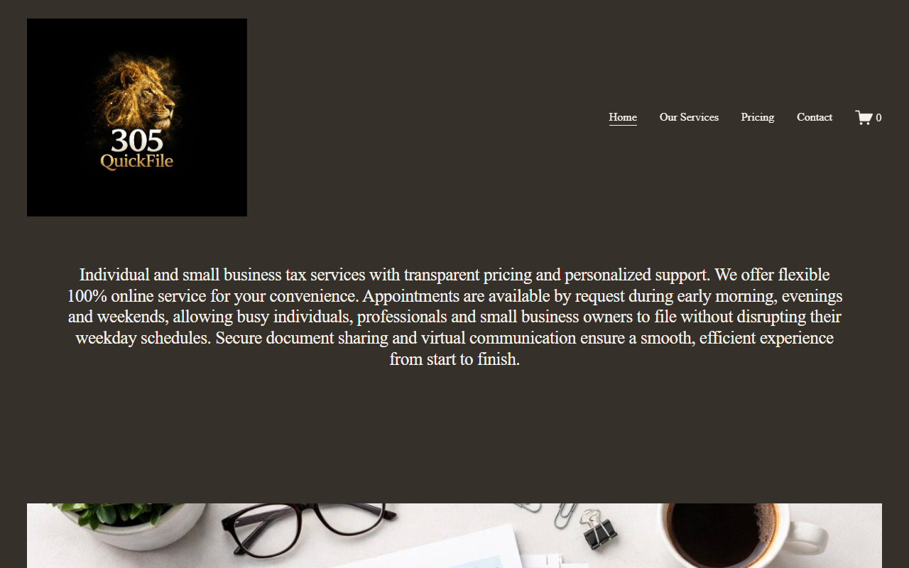 305quickfile.com screenshot