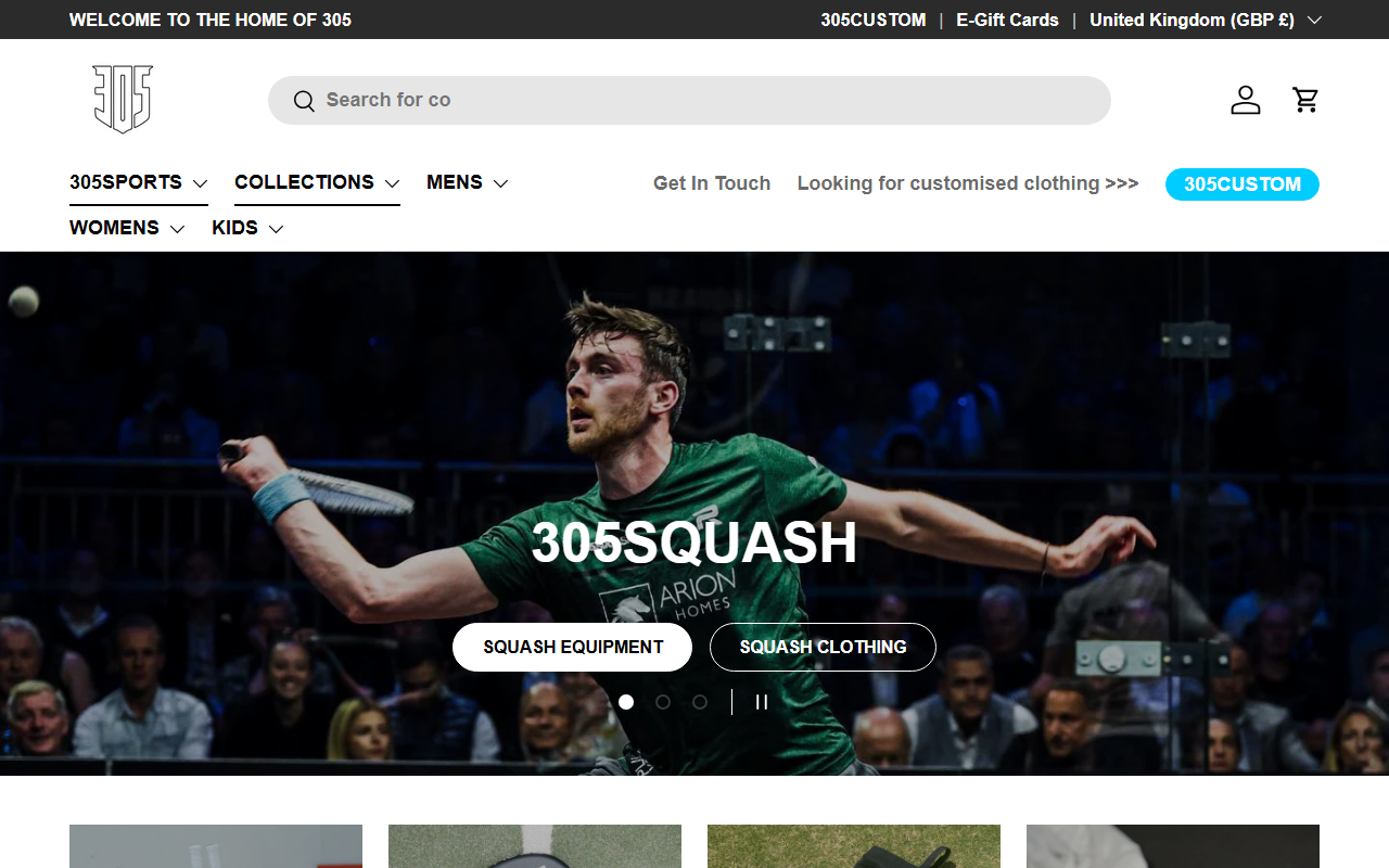 305racketball.com screenshot