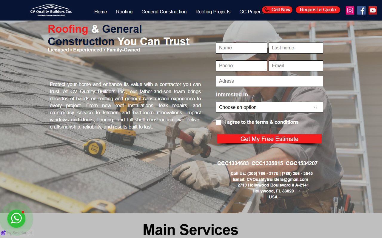 305roof305.com screenshot