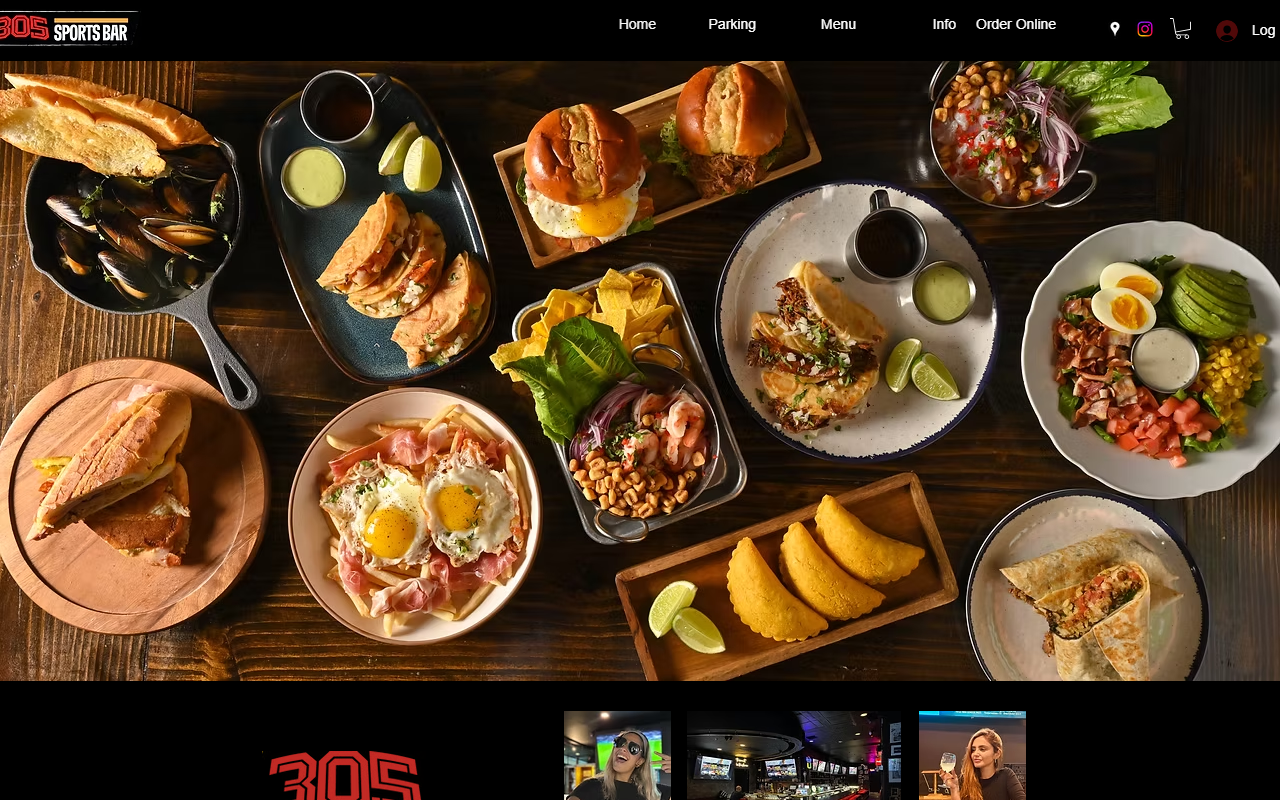 305sportsbar.com screenshot