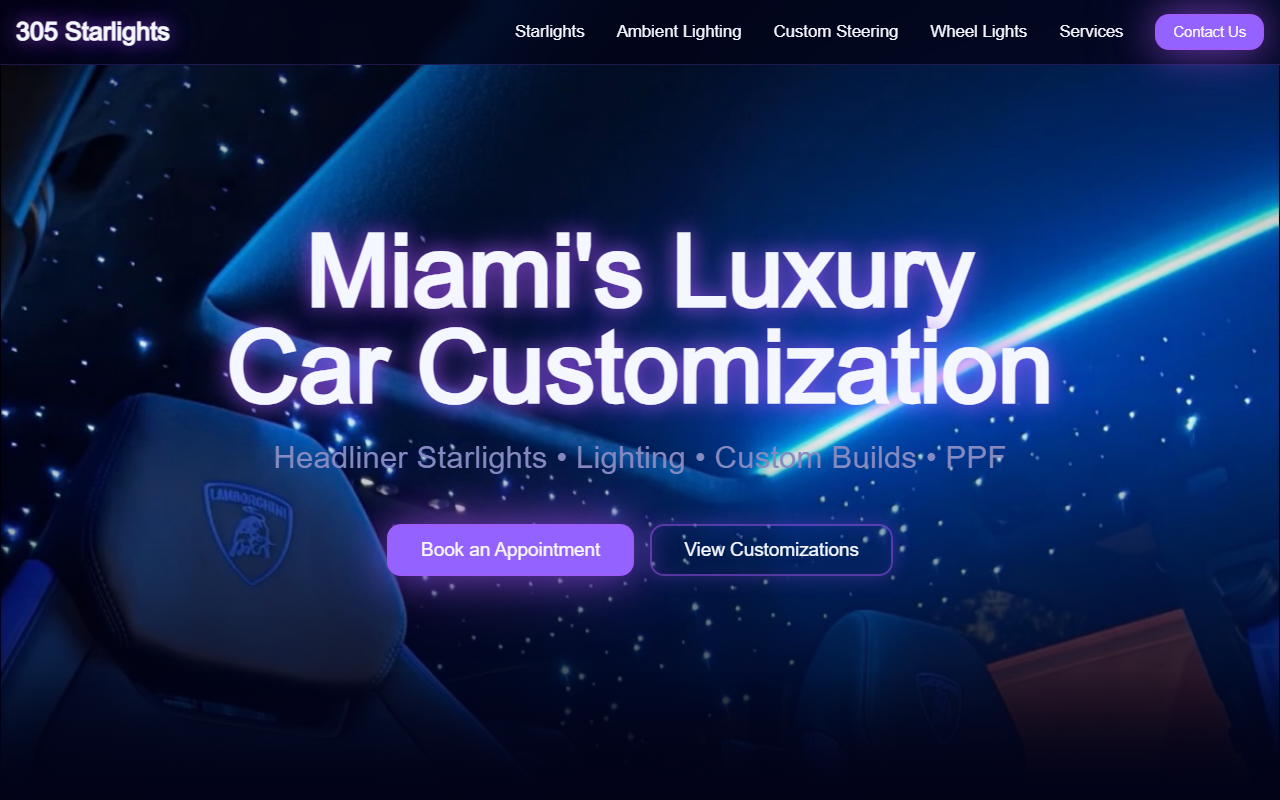 305starlights.com screenshot