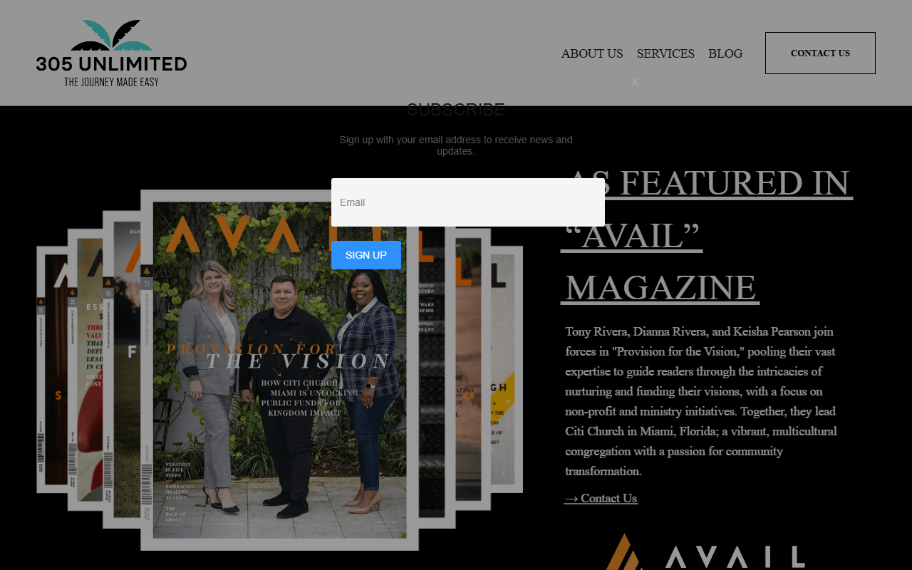 305unlimited.com screenshot
