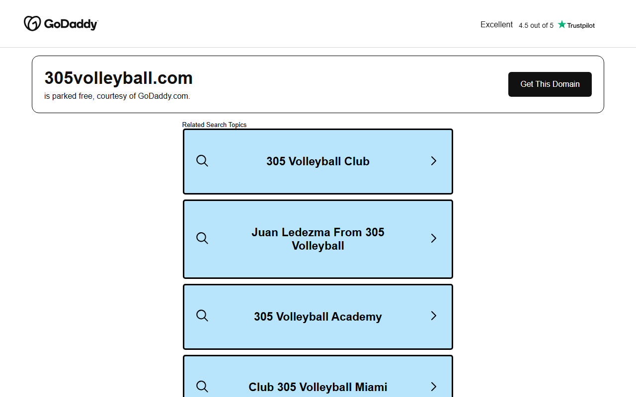 305volleyball.com screenshot
