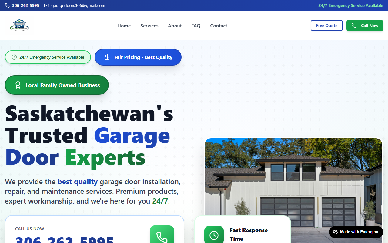 306garagedoor.com screenshot