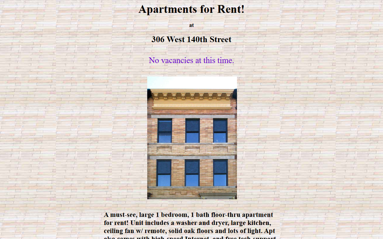 306west140th.com screenshot