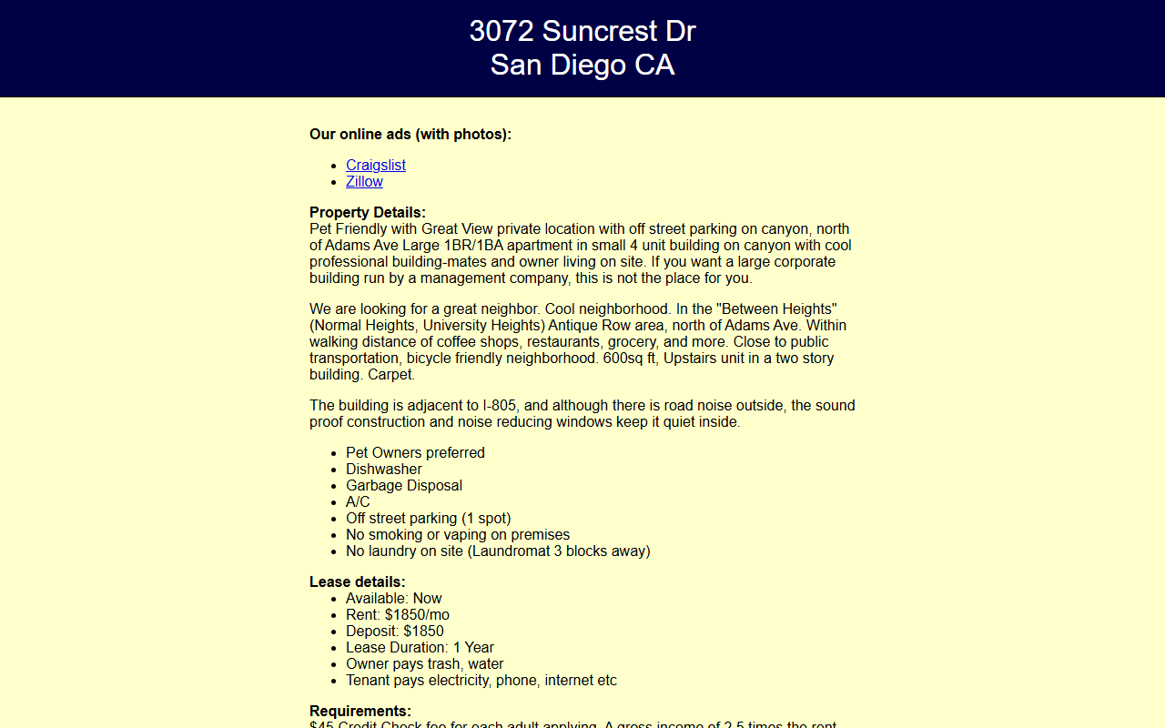 3072suncrest.com screenshot