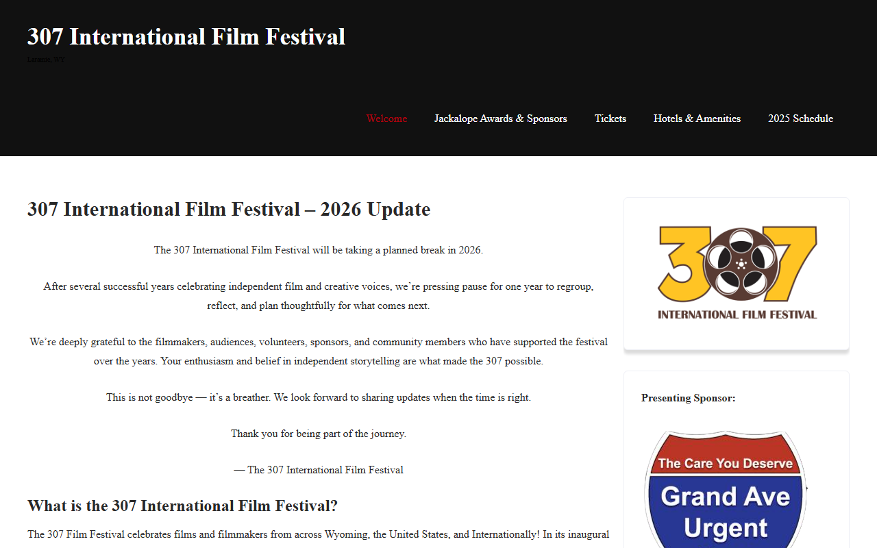 307filmfestival.com screenshot