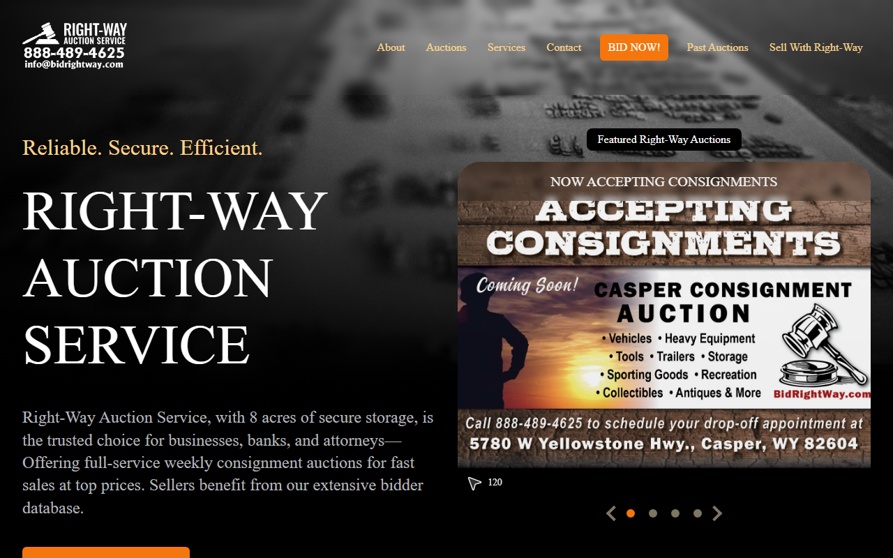 307onlineauction.com screenshot