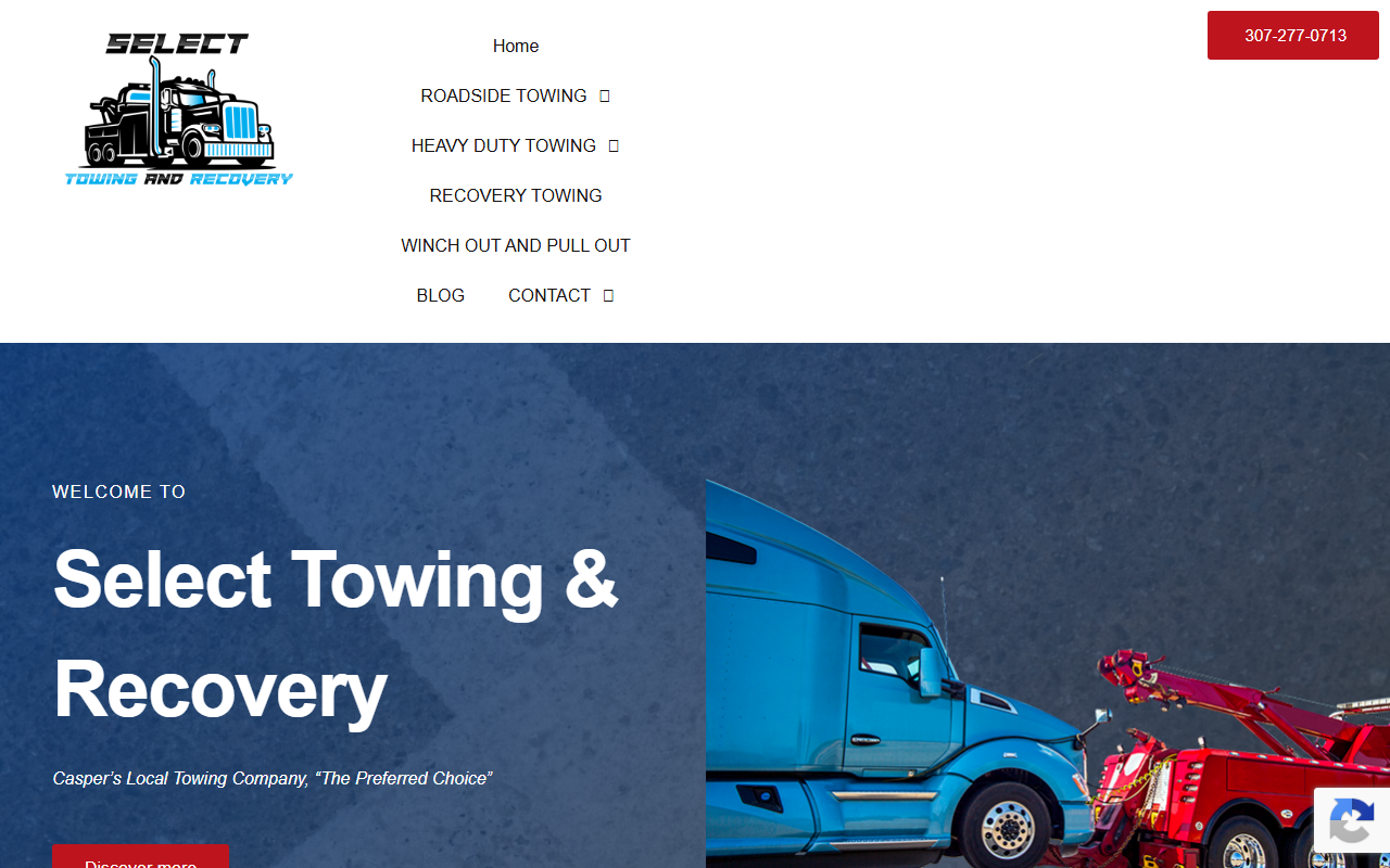 307selecttowing.com screenshot