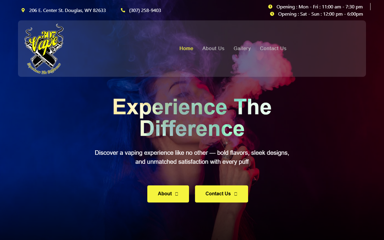 307vapesshop.com screenshot