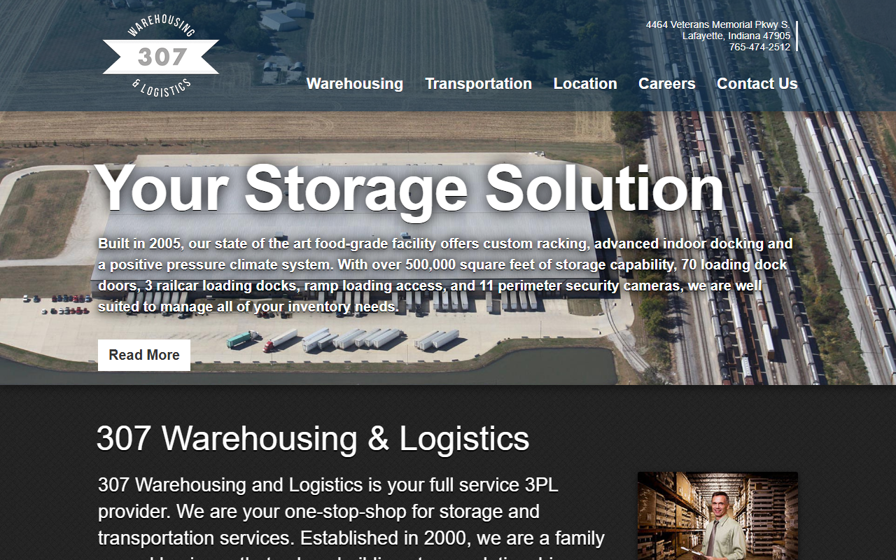 307warehousing.com screenshot