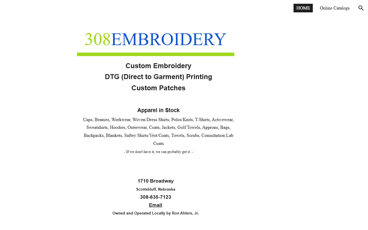 308embroidery.com screenshot