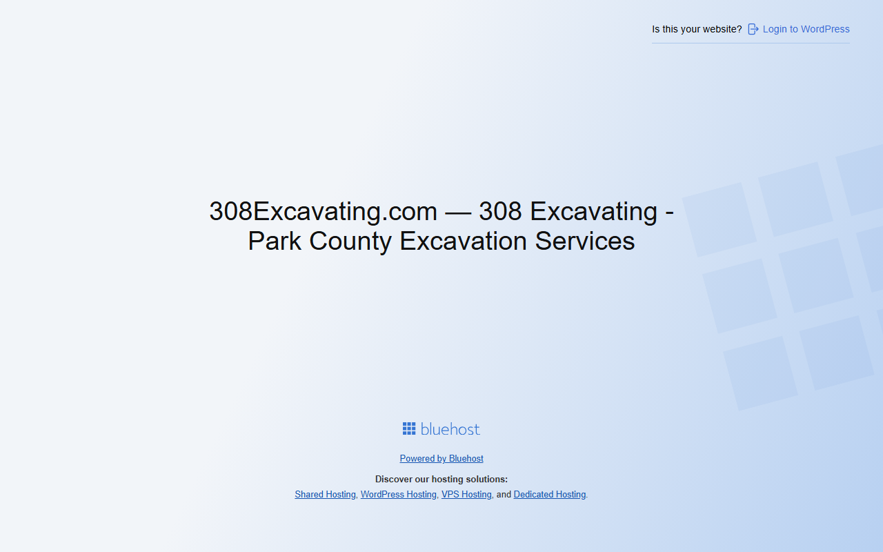 308excavating.com screenshot