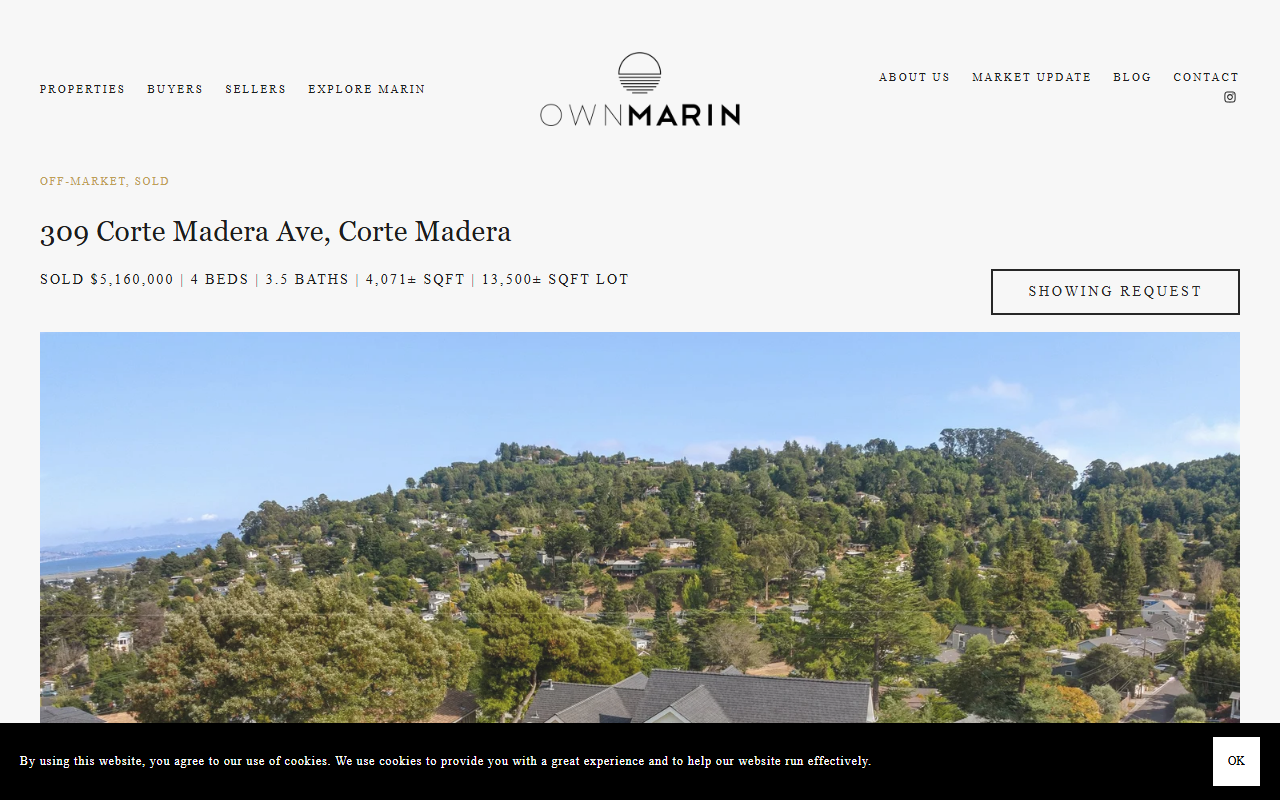 309cortemadera.com screenshot