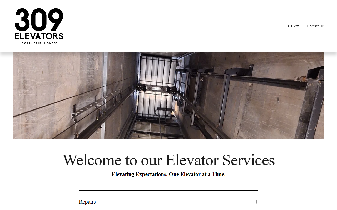 309elevators.com screenshot
