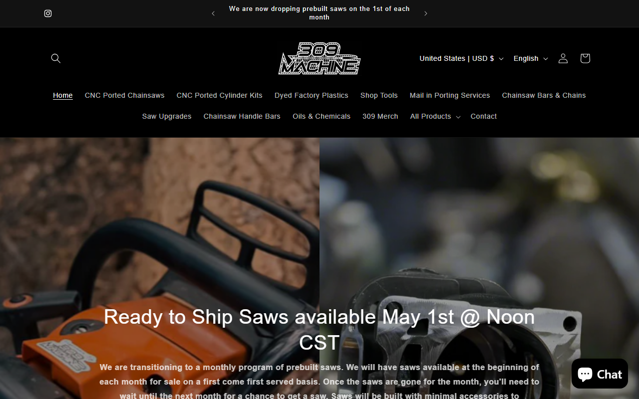 309machine.com screenshot