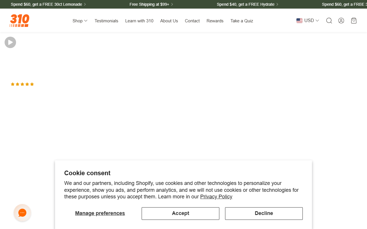 310-nutrition.com screenshot