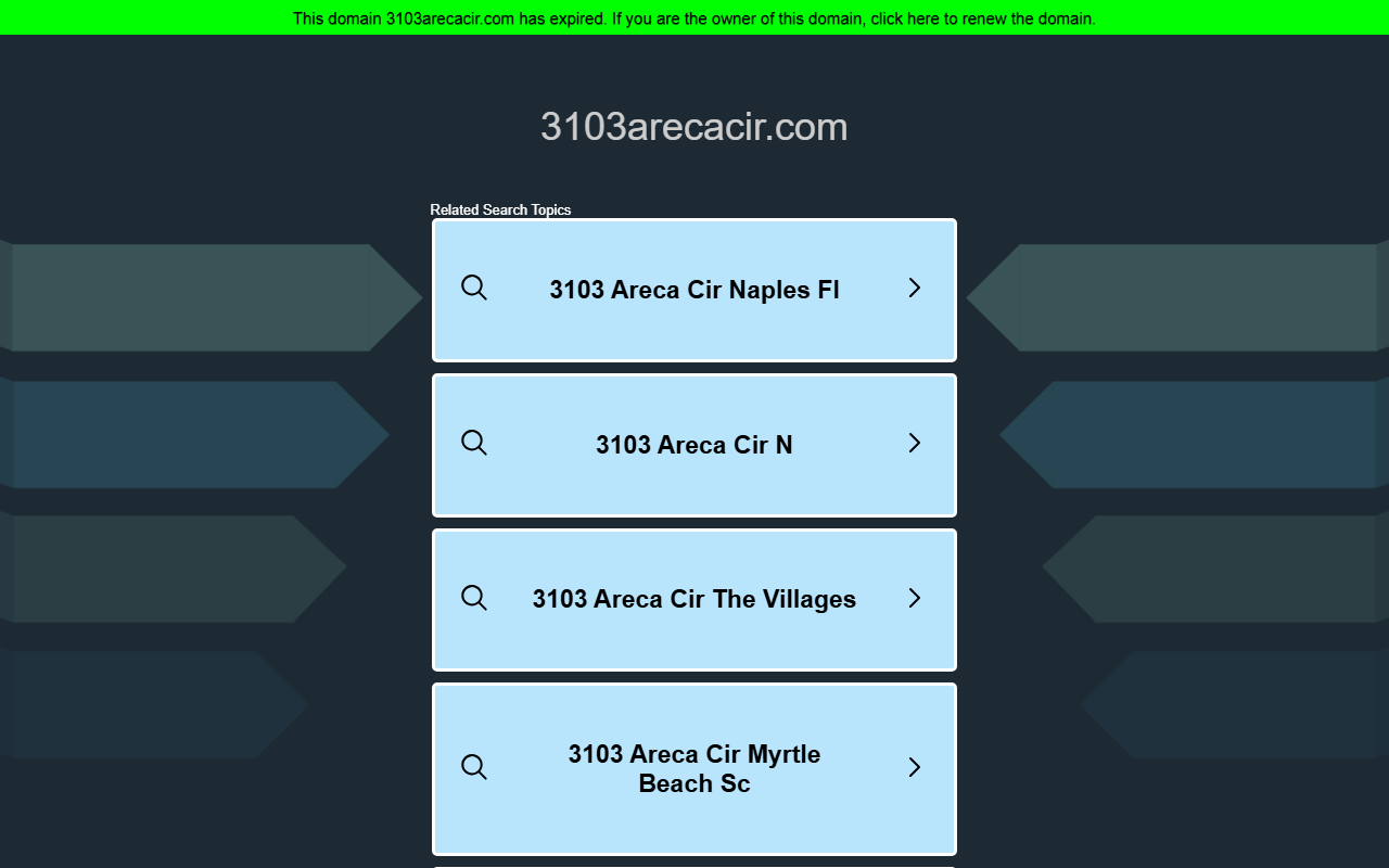 3103arecacir.com screenshot