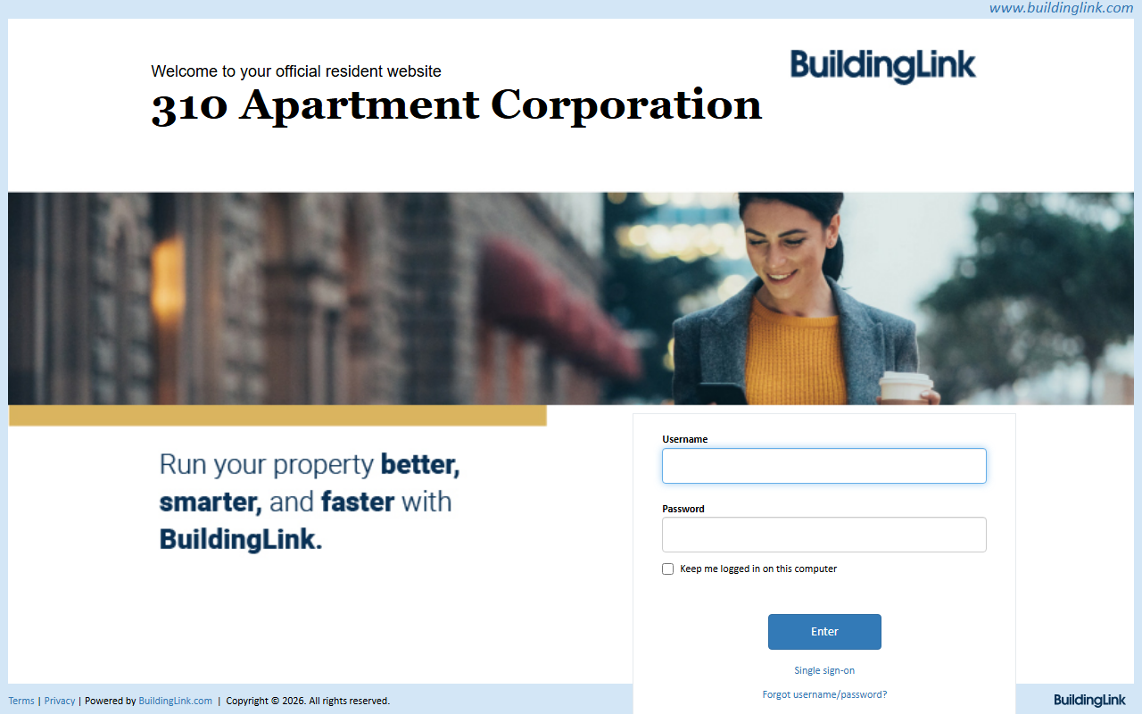 310apartmentcorp.com screenshot