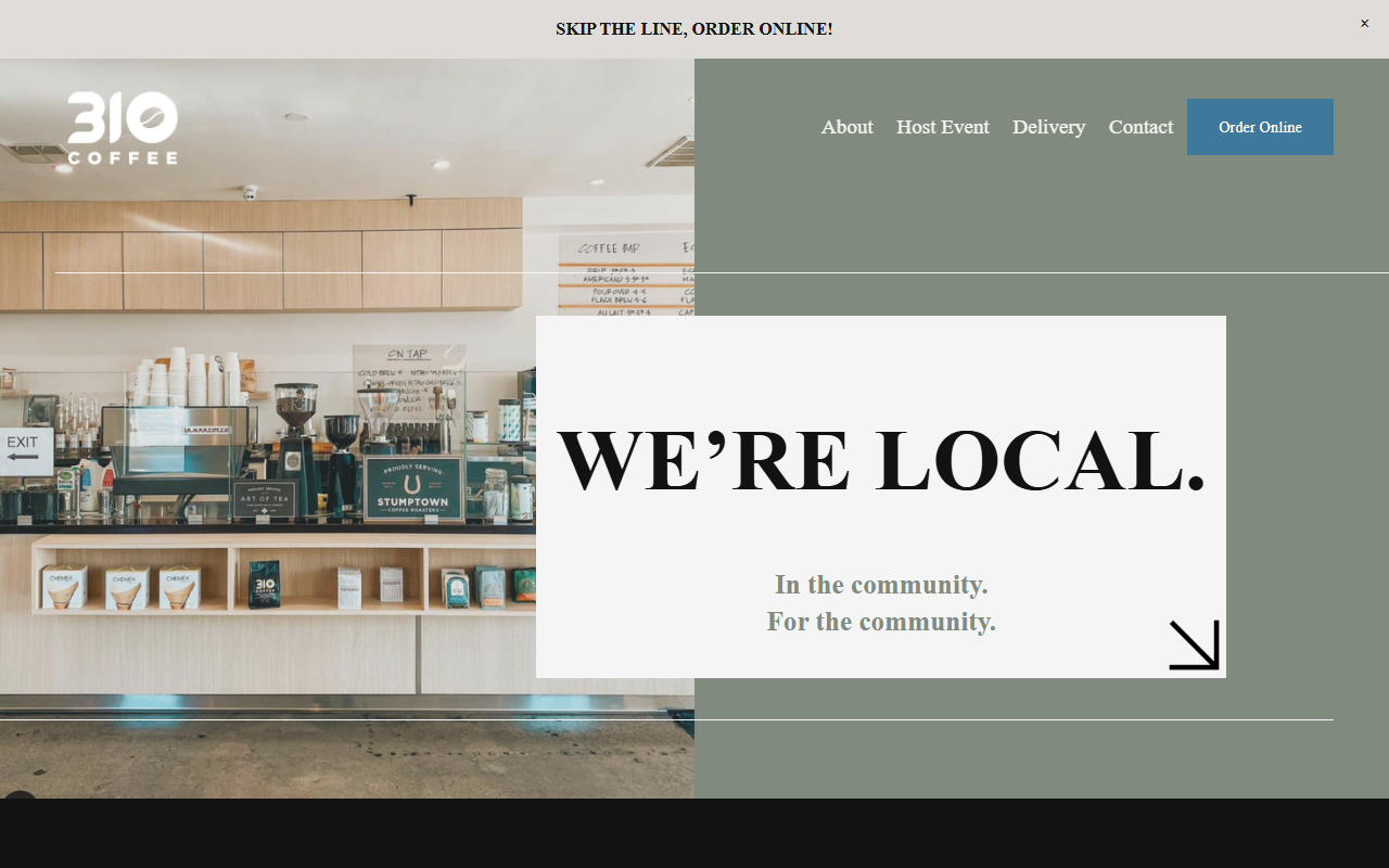 310coffeecompany.com screenshot